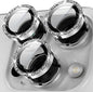 YWXTW Designed for iPhone 15 Pro/iPhone 15 Pro Max Camera Lens Protector Bling, [New Glitter Design] Individual Metal Tempered Glass Camera Cover Accessories Case Friendly (Silver Titanium Glitter)
