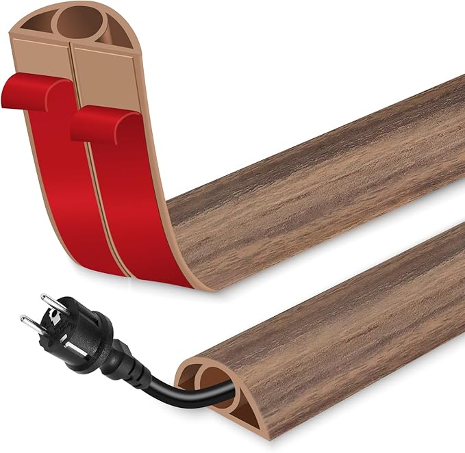 EYAYEN Floor Cord Cover for Wires on Floor Self Adhesive Cord Hider