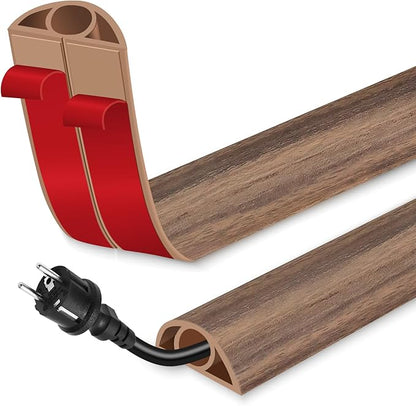 EYAYEN Floor Cord Cover for Wires on Floor Self Adhesive Cord Hider