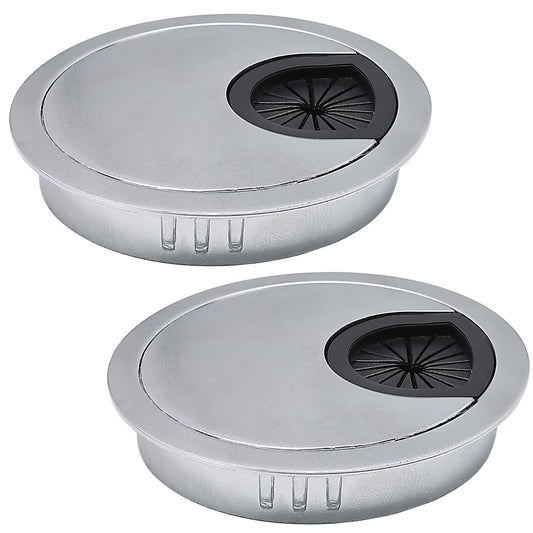 EASYEAH 2 Pcs Desk Grommet 2" / 50 mm, Zinc Alloy Desk Cord Hole Cover
