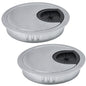 EASYEAH 2 Pcs Desk Grommet 2" / 50 mm, Zinc Alloy Desk Cord Hole Cover