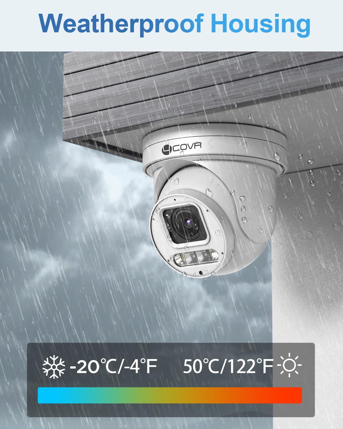 4COVR PoE PTZ Security Camera System 8 Channel with 2TB HDD, LY5XCP5M0808