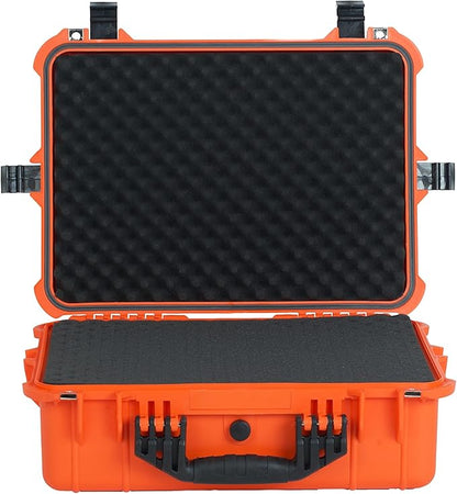 MEIJIA Portable Waterproof Protective Case,Hard Camera Case,Customized Fit Foam Inserted, Elegant Black,Fit for Camera, Equipments, Lens,Drones(Black)