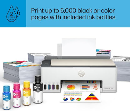 HP Smart Tank 5000 Wireless All-in-One Ink Tank Printer with up to 2 years of ink included, mobile print, scan, copy