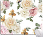 Mouse Pad, Vintage Roses Flower Floral Mouse Pad Rectangle Custom Designs, Waterproof Anti-Slip Rubber Mousepad Office Accessories Desk Decor Wireless Mouse Pads for Computers Laptop
