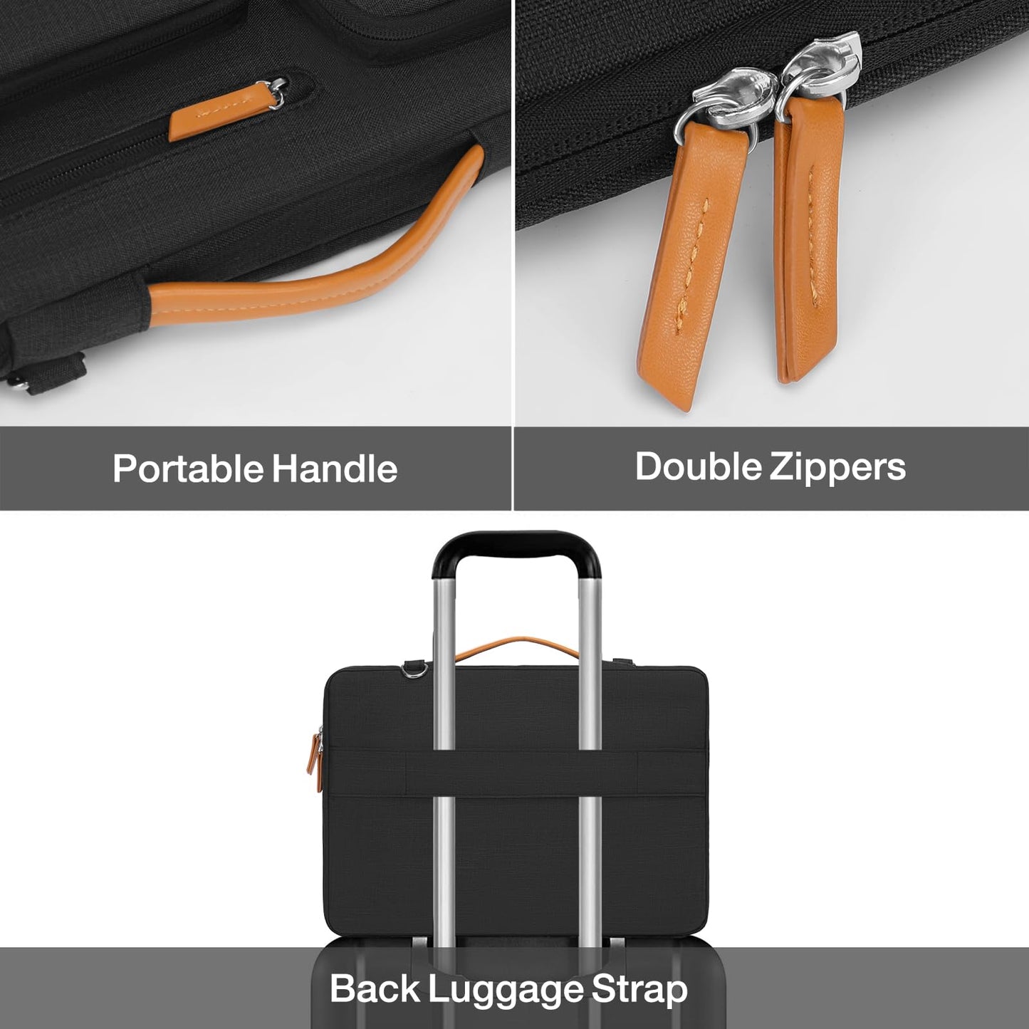MOSISO 360 Protective Laptop Shoulder Bag, 15 inch Computer Bags
