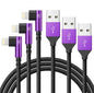 90 Degree iPhone Charger 6FT [Apple MFi Certified] 3Pack USB C to Lightning