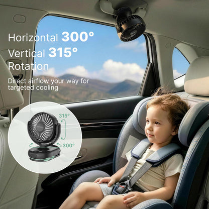 Momcozy Portable Stroller Fan with Clip, 4-Speed Mini Cooling Fan, 0.26 Lb