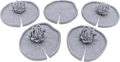 Lily Pads by Printable Scenery, 3D Printed Tabletop RPG Scenery and Wargame Terrain 28mm Miniatures