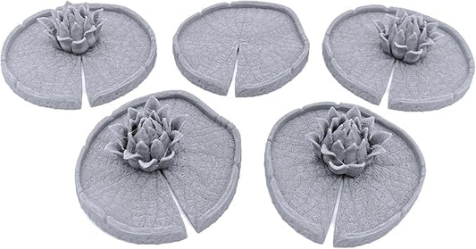 Lily Pads by Printable Scenery, 3D Printed Tabletop RPG Scenery and Wargame Terrain 28mm Miniatures