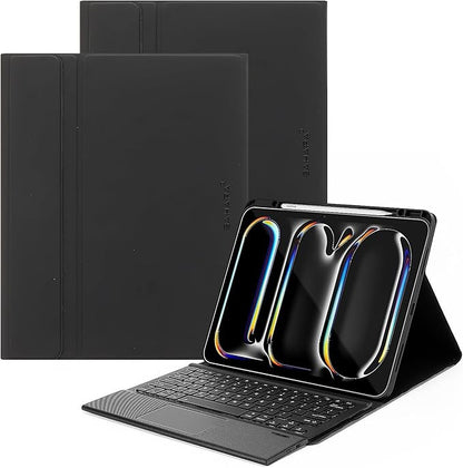 Sahara - Navigate Series Keyboard Case with Track Pad for iPad Pro (M4) 11" 2024, Black, (TB00402)