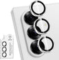for Samsung Galaxy Z Fold 7 Camera Lens Protector, Individual Metal Ring Tempered Glass Lens Cover, [Strong Adsorption] Scratch Resistant Ultra-Thin HD Clear Lens Cover, 1 Set-Slivery Ring