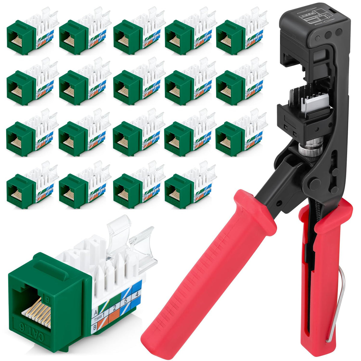 Everest 45Term - 45° Angled Speed Termination Keystone Tool Set