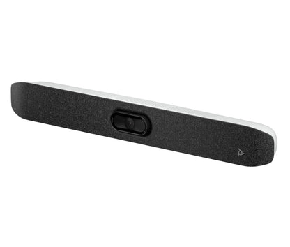Poly Studio V12 – USB Video Bar for Small Rooms - 4K 20MP Camera, AI-Enhanced Audio, Noise Cancellation, Poly Lens Management - Microsoft Teams, Zoom & Google Meet Compatible - Thoughtfully Made