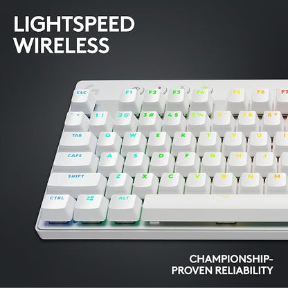 Logitech G Pro X Superlight 2 Lightspeed Wireless Gaming Mouse + G Pro X TKL Lightspeed Wireless Gaming Keyboard (Tactile) Bundle - White