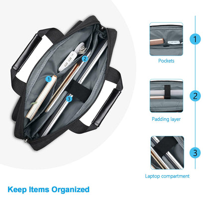 MOSISO Laptop Shoulder Bag 16 inch, 15-15.6 inch Computer Bag