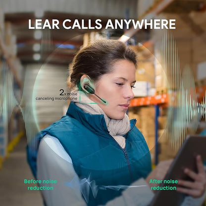Yealink DECT Wireless Headset WH63,Mono Single Ear Office Headset with Noise Canceling Mic,Work for Computer, Desk Phones,Work with Zoom,RingCentral,Avaya, Teams Certified