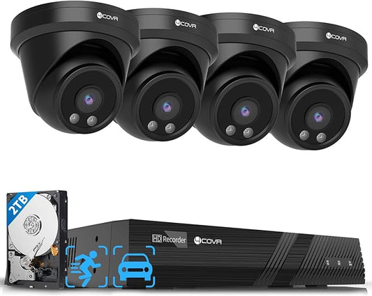 4COVR PoE Security Camera System Outdoor with 2TB HDD, LY97AB5M0804