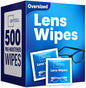 OPTEEL Lens Wipes for Eyeglasses - Pre-moistened Eyeglass Lens Cleaning Wipes - 500 Lens Wipes Individually Wrapped Sracth-Free Streak-Free Eye Glasses Wipes Lens Cleaner for Sunglass & Camera Lens