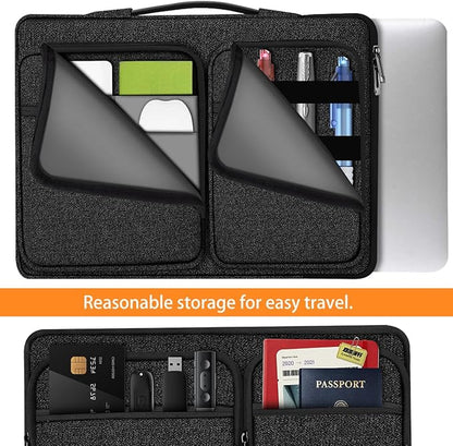 ZINZ Laptop Case 15 15.6 16 inches Sleeve Slim Briefcase Spill-Resistant Handbag for Most Popular 15" 15.6" 16" Notebooks，B01K01