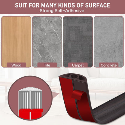 LSGCQ Floor Cord Cover Self Adhesive Cord Hider Floor Cable Management