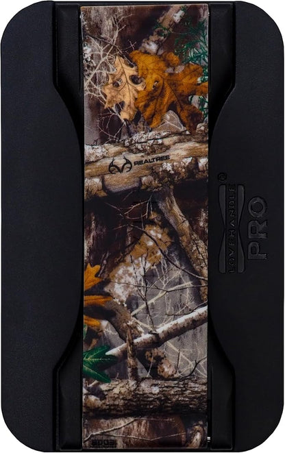 LoveHandle PRO MagSafe Compatible Magnetic Phone Grip w/Kickstand - Mount, Strap and Stand for Smartphone and Tablet - MagSafe Ring Included - Fits All Devices - Realtree Edge Camo
