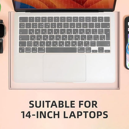 Laptop Keyboard Protector Cover Acrylic Clear Laptop Dust Case Anti-Cat Keyboard Cover Computer Mechanical Transparent Protector Suitable for 14inch Computer (13.8 * 9.8 * 0.6 Inch)