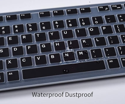 Keyboard Cover for DELL KB216 KB216b KB216t KB216d KB216p Wired & KM636 & Dell Optiplex 5250 3050 3240 5460 7450 7050 & Dell Inspiron AIO 3475/3670/3477 All-in one Desktop Keyboard -Black