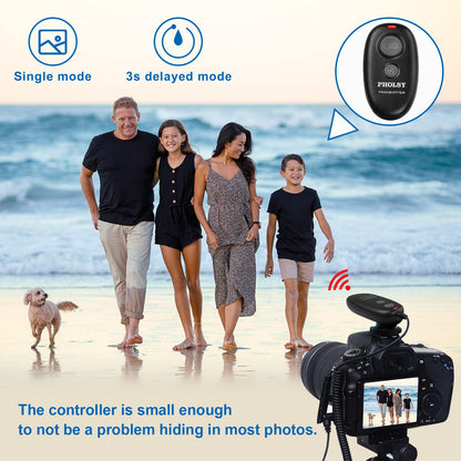 PHOLSY Camera Remote Shutter Release S6 Wireless Remote Control for Sony