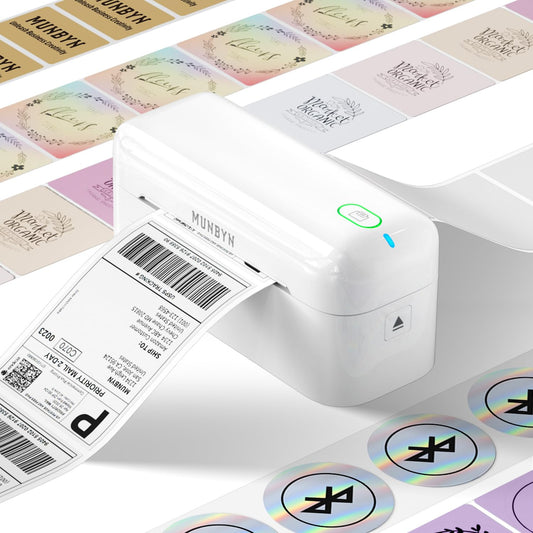 MUNBYN Bluetooth Thermal Label Printer, 4x6 Shipping Label Printer