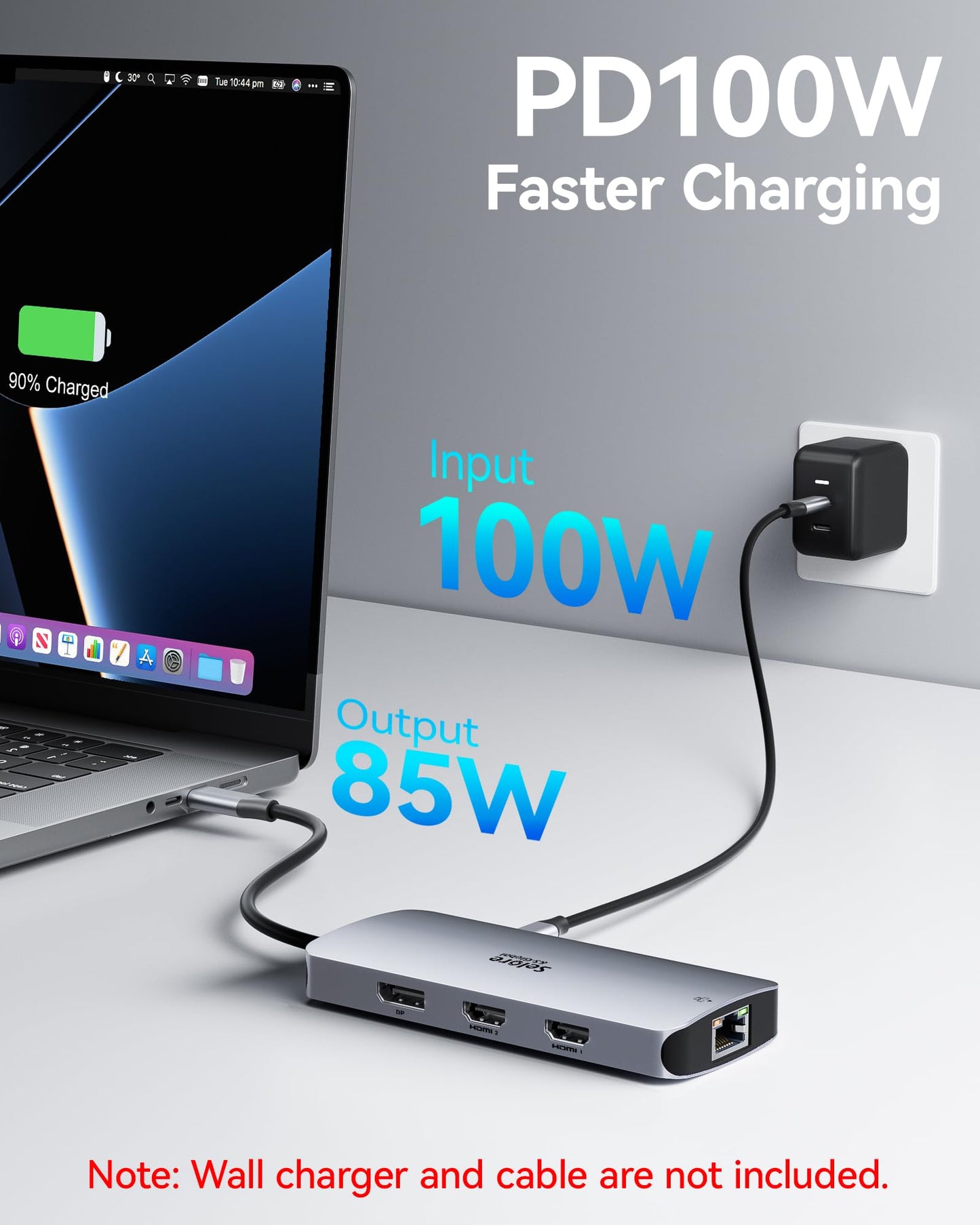 USB C Docking Station Dual Monitor, Selore Docking Station 3 Monitors