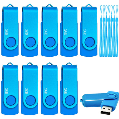 2GB Flash Drive 10 Pack Nicepicten USB 2.0 Thumb Drive USB Memory Stick