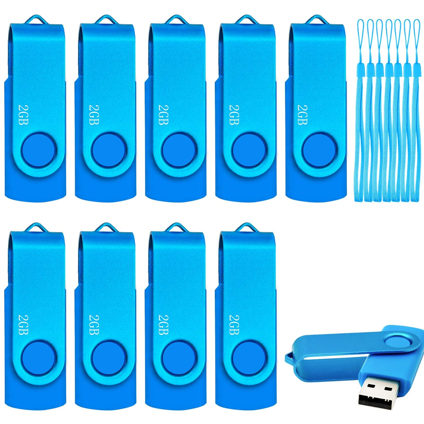 2GB Flash Drive 10 Pack Nicepicten USB 2.0 Thumb Drive USB Memory Stick