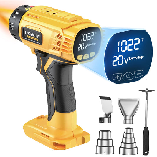 Cordless Heat Gun Compatible with Dewalt 20v Battery (Tool Only)