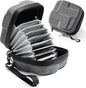 K&F Concept 10 in 1 Lens Filter Case, Hard Shell Camera Filter Pouch Up to 82mm with Hand Strap, Waterproof Camera Lens Filter Storage Wallet for ND UV CPL Filter Pouch