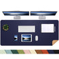 AFIING Leahter Desk Pad 47" x 17", Red,Desk Cover mat