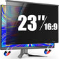 Magnetic Privacy Screen for Frameless Computer Monitor 23 Inch 16:9 Aspect Ratio,Hanging Blue Light Screen Protector Eye Protection Anti-Spy Shield, 23in Removable Privacy Filter