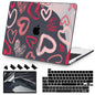 Teryeefi for MacBook Pro 13 inch Case 2025 2024 2022 2021 2019 2018 2017 2016 Release fits Model A2338 M2 M1/A2289/A2251/A2159/A1989/A1706, Design Hard Shell with Keyboard Cover Dust Plug, Heart A002