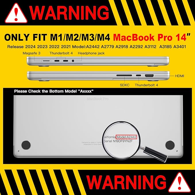 CISSOOK Compatible with MacBook Pro 14 inch Case 2026 2025 2024 2023 2022