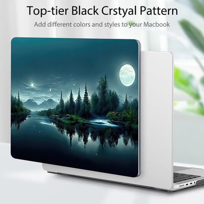 Tuiklol for MacBook Pro 14 Inch Case 2026 2025 2024 2023 2022 2021 Release M5/M4/M3/M2/M1 A2442 Pro/Max,Hard Shell Case with Screen Protector for Touch ID, Night Forest