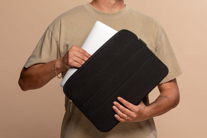 ANECDOTE Laptop Case 15-16 Inch – A Perfect Laptop Sleeve - Compatible with MacBook Air/Pro 15 inch M3 M2 M1 Chip Pro Max 2023-2021 – Fits Well, Made of 100% Nylon with Aesthetic Design (Black)
