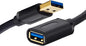 Tan QY USB 3.0 Extension Cable 5Ft, USB 3.0 High Speed Extender Cord Type A Male to A Female for PlayStation, Xbox, USB Flash Drive, Hard Drive, Card Reader,Scanner,Printer,Keyboard (5Ft)