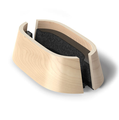 HumanCentric Vertical Laptop Stand in Maple Wood, Adjustable
