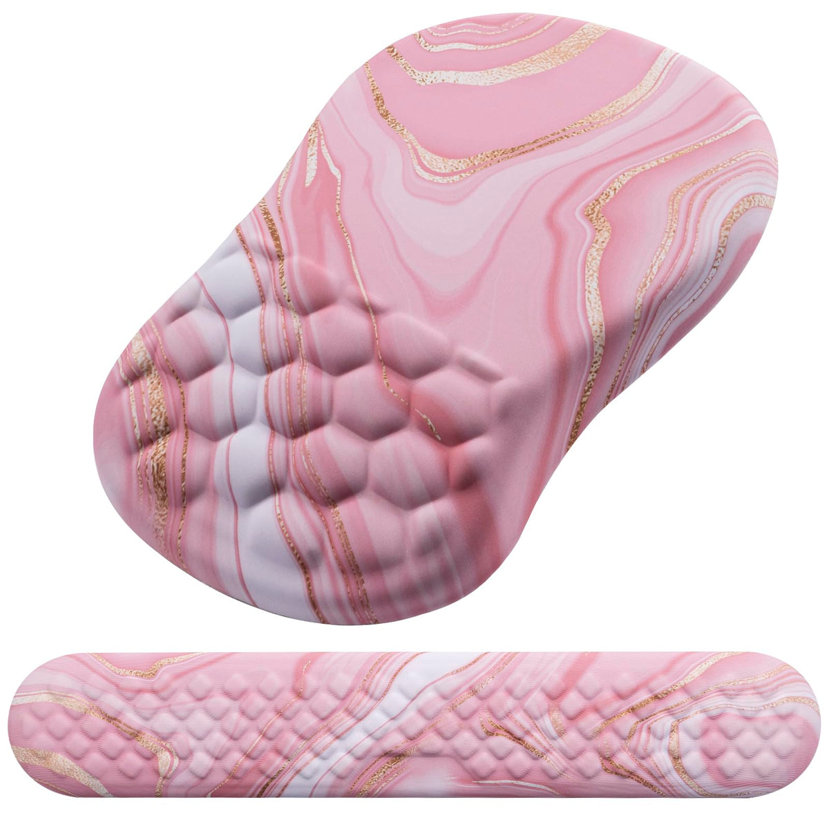 Laokiiy Ergonomic Mouse Pad with Wrist Support and Keyboard Wrist Rest Set