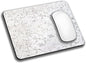 White Marble Black Texture Mouse Pads for Desk, Portable Wireless Computer Mouse pad Small Design with Women, Non-Slip Rubber Base Laptop Mousepad 9.5" x 7.9" Smooth Surface for Office & Travel