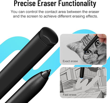 Magnetic Stylus Pen for Remarkable 2 Pen with Eraser, Digital Replacement Pen for Remarkable 2 Stylus Alternative Marker Plus, 4096 Pressure Sensitivity, Palm Rejection, Tilt Support with 5 Pen Tips
