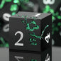 DNDND Metal Dice Set D&D, 7 die Metallic Polyhedral Dice Set with Gift Metal Box and Gold Number for DND Dungeons and Dragons Role Playing Games (Black and Gold)