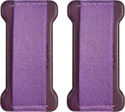 Phone Grip Strap Holder for Hand, Universal Finger Strap Phone Holder, Finger Selfie Grip Compatible with Most Smartphones (Deep Purple) -2PC