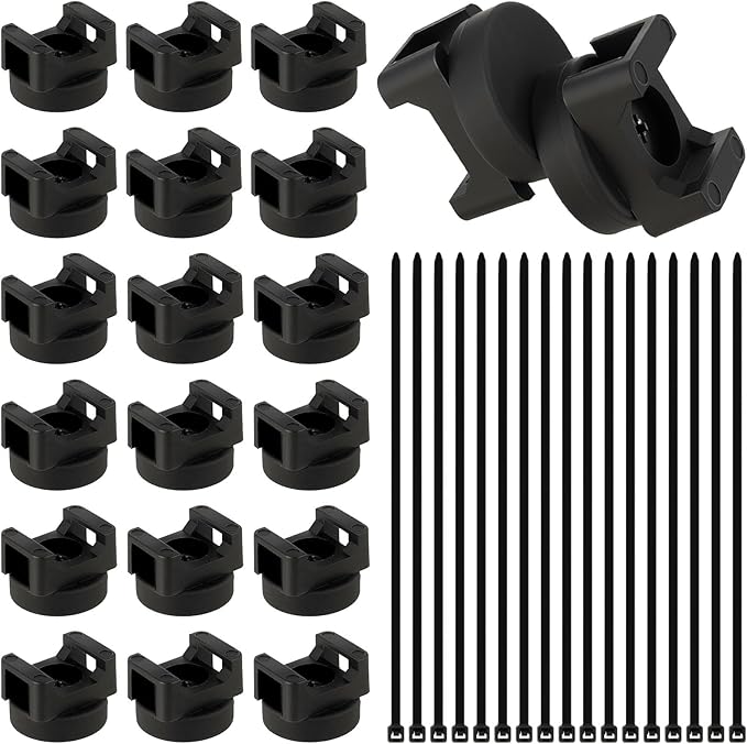 Alffun Magnetic Cable Clips Zip Tie Mount Base