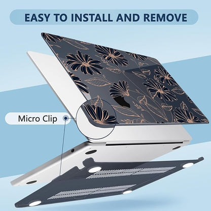 Compatible with MacBook Air 15 inch Case, M4 A3241/M3 A3114/M2 A2941 (Released 2025 to 2023), Hard Shell, Keyboard Cover, Screen Protector, Webcam Cover & Type-C Adapter, 016